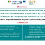 Acción de acompañamiento y apoyo a la sostenibilidad para empresas, startups y emprendedores del Firefighting Open Innovation Lab – CILIFO y entidades colaboradoras de CILIFO